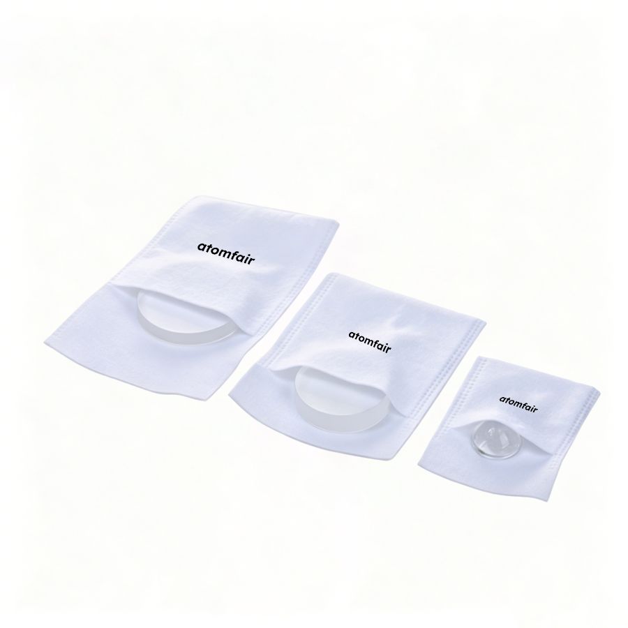 OPTICAL PROTECT BAGS (5" x 5", 100/200 Pcs) 1 ATOMFAIR® Optical Protect Bags AF-P-5X5 5in x 5in 100pcs for cleanroom optical component storage during clean lab transfer