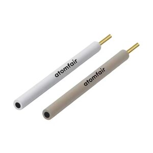 ATOMFAIR standard isotropic carbon graphite working electrode featuring high grade PTFE encapsulation for uniform battery research