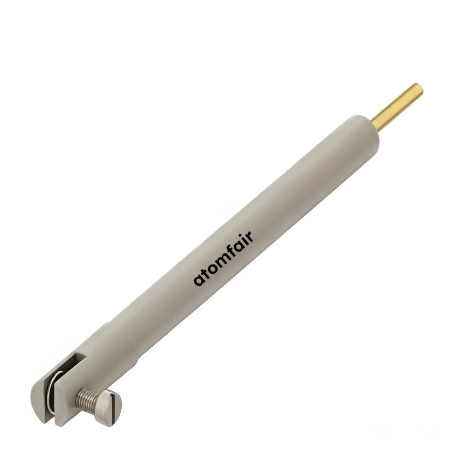 Straight Platinum Sheet Electrode Clip PEEK Shell ATOMFAIR®