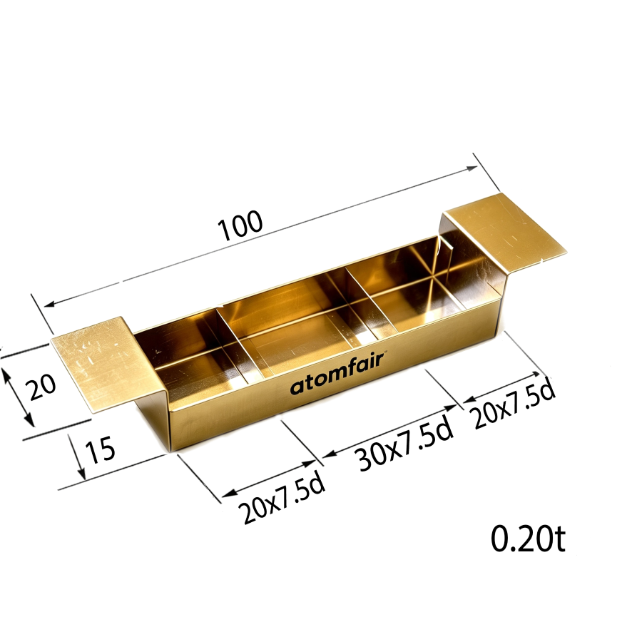TaM Non-Splash Evaporation Boat 0.2×20×100 mm ATOMFAIR®