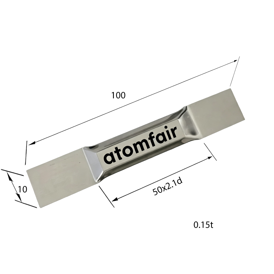 TaM Evaporation Boat Flat Tub 0.15×10×100 mm ATOMFAIR®