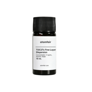 Ti3C2Tx MXene Dispersion 5 mg/mL Water 10 mL ATOMFAIR®