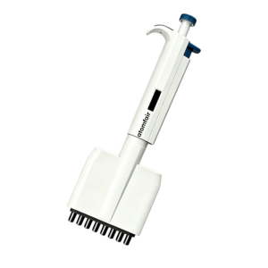 ATOMFAIR® TopPette 8-channel 0.5-10 uL pipette, optimized for high-throughput micro-volume dispensing in lab workflows.