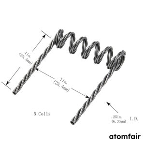 Tungsten Coil Thermal Filament, F12 Geometry, 3 Wires x 0.030 in Diameter