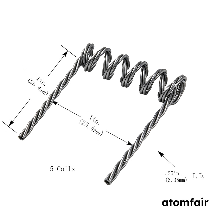 Tungsten Coil Thermal Filament, F12 Geometry, 3 Wires x 0.030 in Diameter 1 Tungsten Coil Thermal Filament, F12 Geometry, 3 Wires x 0.030 in Diameter