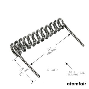Tungsten Coil Thermal Filament, F13 Geometry, 3 Wires x 0.025 in Diameter