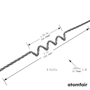 Tungsten Coil Thermal Filament, F2 Geometry, 3 Wires x 0.030 in Diameter