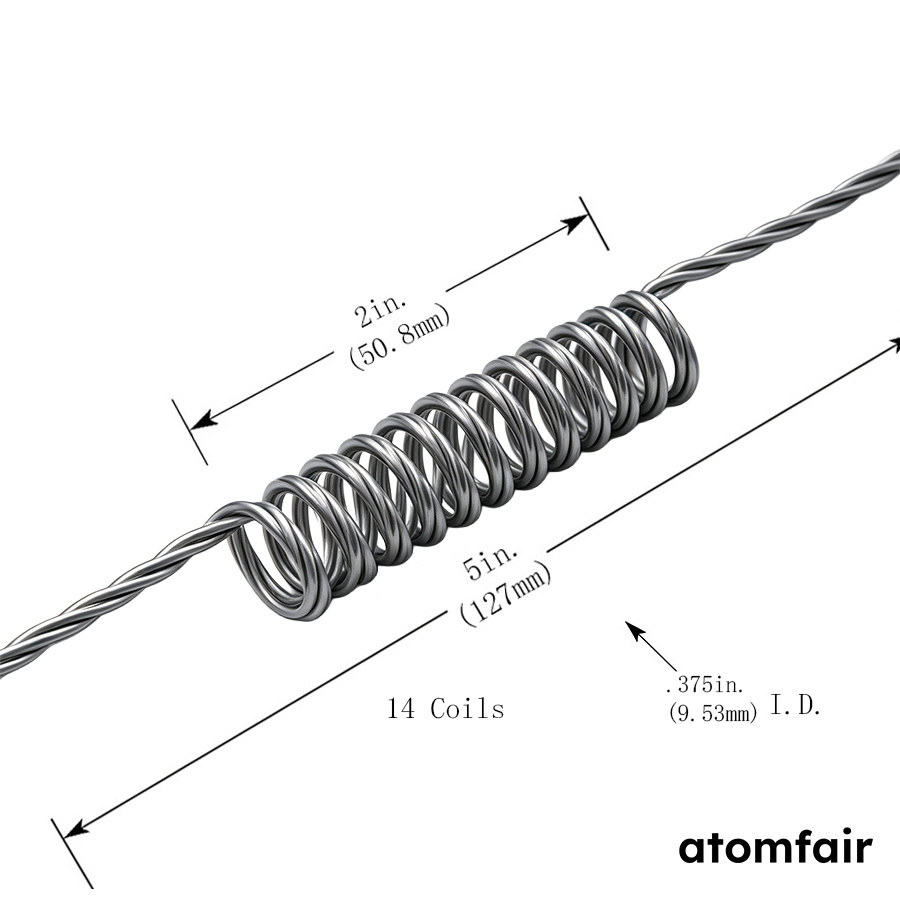 Tungsten Coil Thermal Filament, F7 Geometry, 4 Wires x 0.030 in Diameter 1 Tungsten Coil Thermal Filament, F7 Geometry, 4 Wires x 0.030 in Diameter