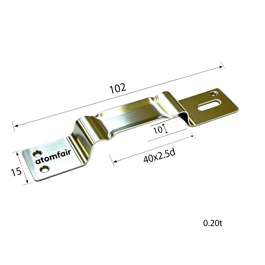 Tungsten Evaporation Boat Step Type 0.2×15×102 mm ATOMFAIR®