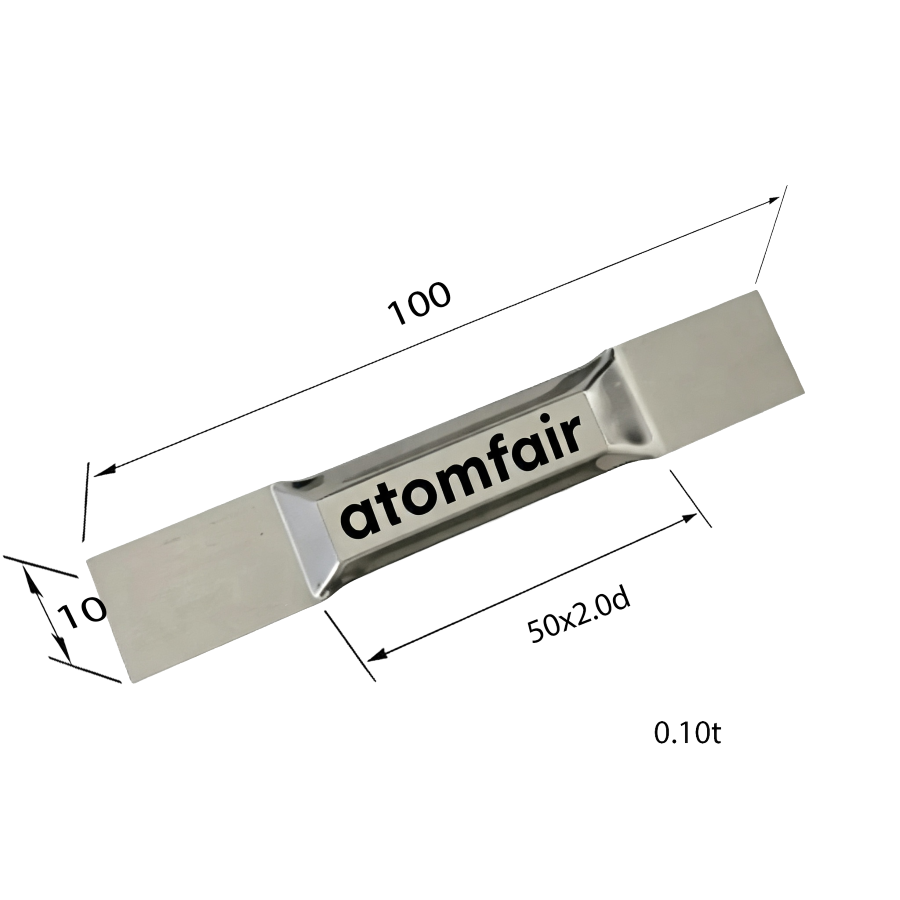 Tungsten Evaporation Boat Straight 0.6 cc 1800 °C ATOMFAIR®