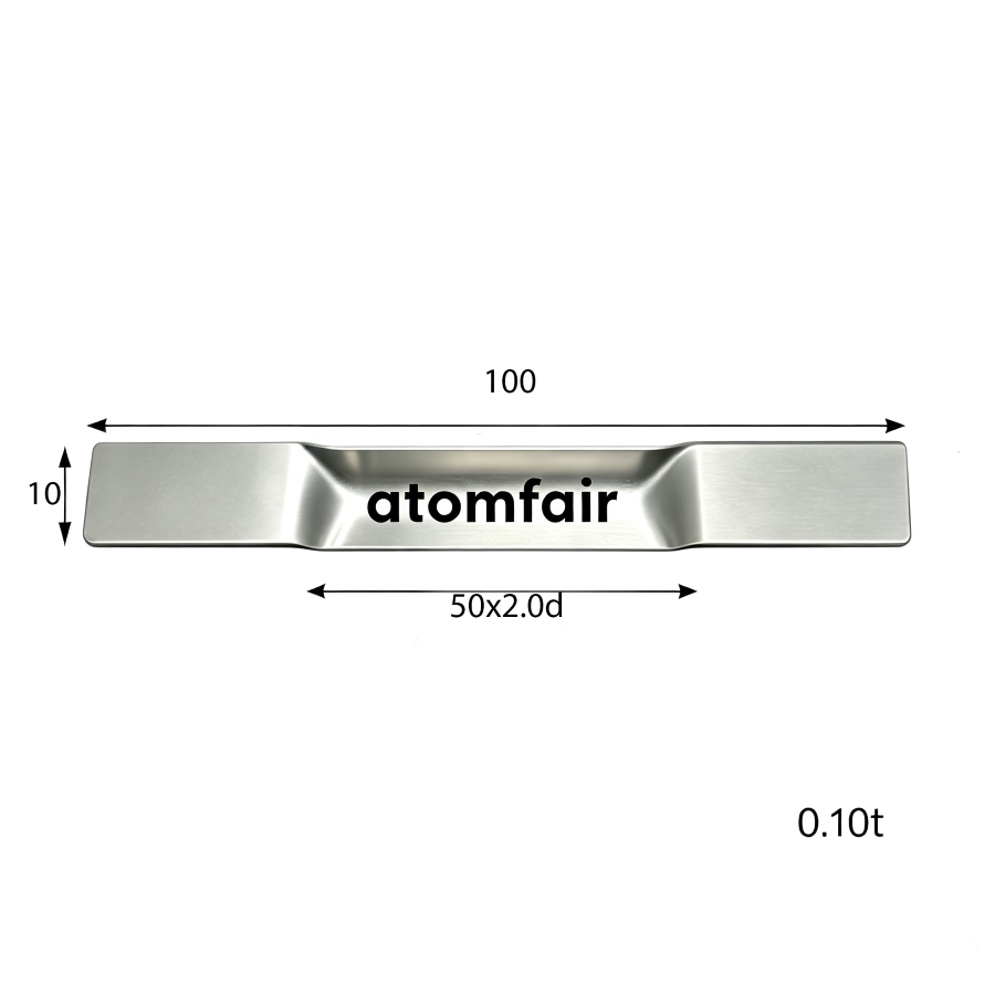 Tungsten Evaporation Boat 0.1×10×100mm V Tub ATOMFAIR®