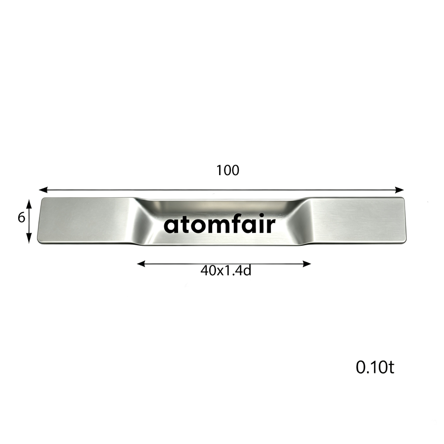 Tungsten Evaporation Boat V Tub 0.1×6×100 mm ATOMFAIR®