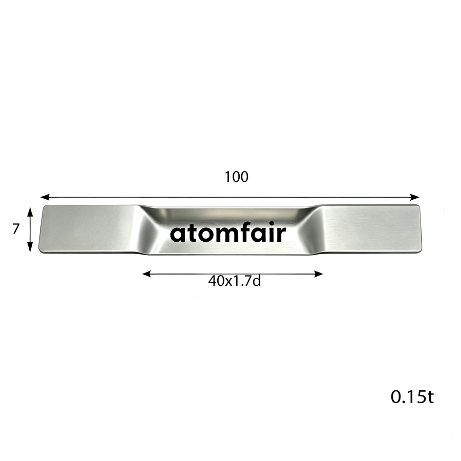 Tungsten Evaporation Boat V Tub 0.15×7×100 mm ATOMFAIR®