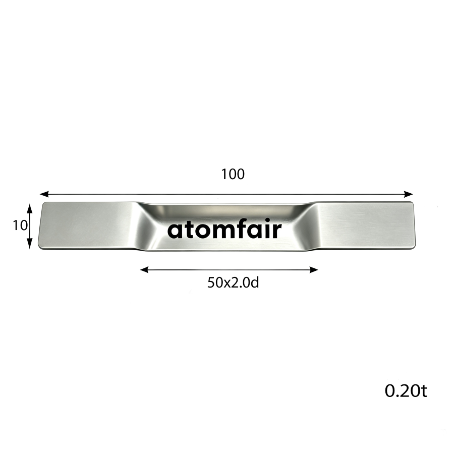 Tungsten Evaporation Boat 0.2×10×100 mm V Tub ATOMFAIR®