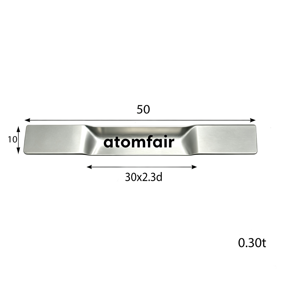Tungsten Evaporation Boat 0.3×10×50mm V Tub ATOMFAIR®