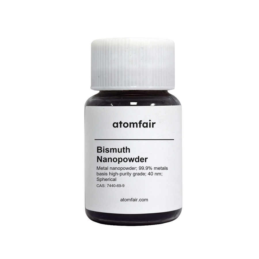 Nano Bismuth Powder 99.9% 40nm Spherical Grade ATOMFAIR®