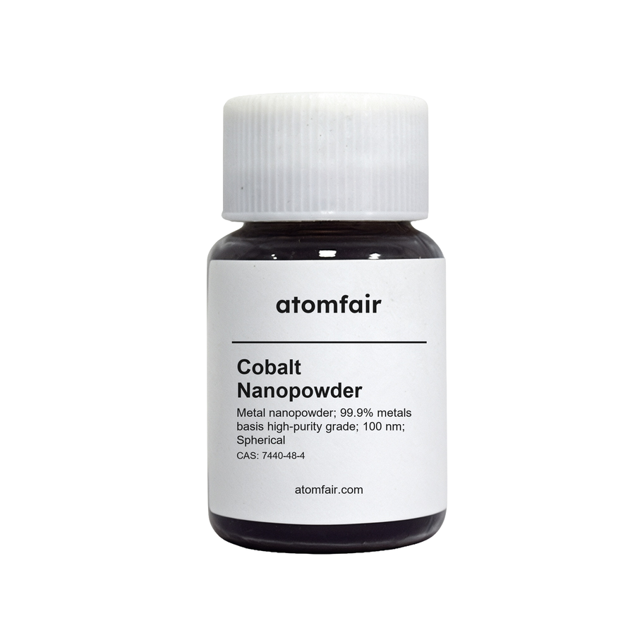 Cobalt Nanopowder 99.9% 100nm Spherical Research ATOMFAIR®