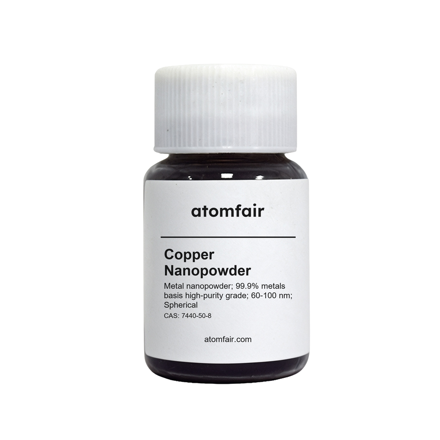 Spherical Nano Copper Powder 99.9% 60-100 nm ATOMFAIR®