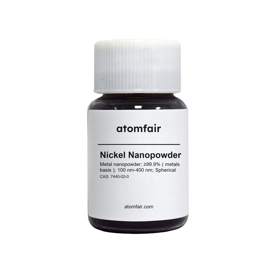 Nano Nickel Powder ≥99.9% 100-400nm Spherical ATOMFAIR®