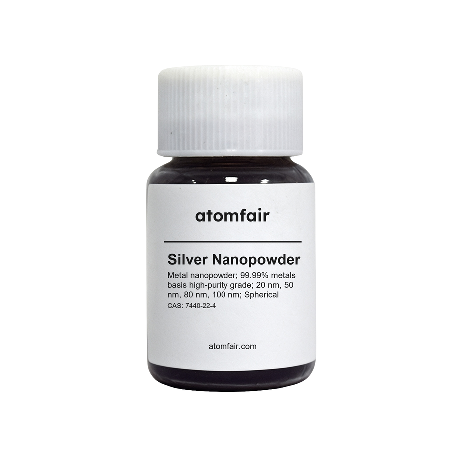 Nano Silver Powder 99.99% 20-100nm Spherical ATOMFAIR®