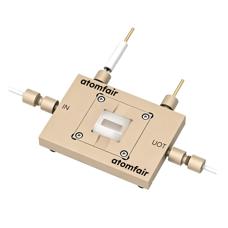 In-situ SFG Electrochemical Cell 20×5×5 mm ATOMFAIR® 1 In-situ SFG Electrochemical Cell 20×5×5 mm ATOMFAIR®