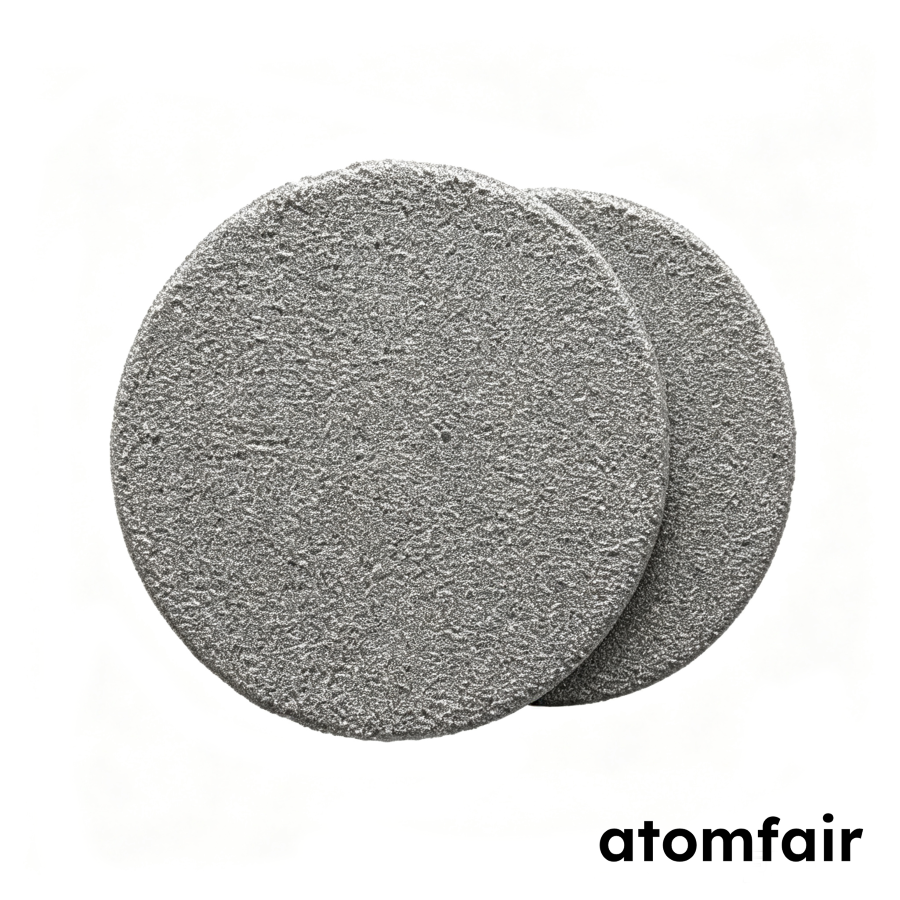 316L Sintered Filter Plate 30μm Ø100×25mm ATOMFAIR®