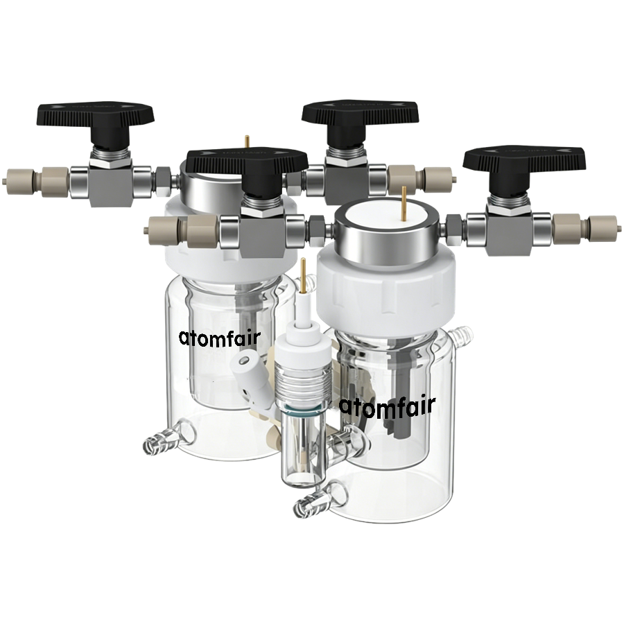 Atomfair 3H Replaceable-Membrane Electrolytic Cell, Absolute Sealing, Double-Layer