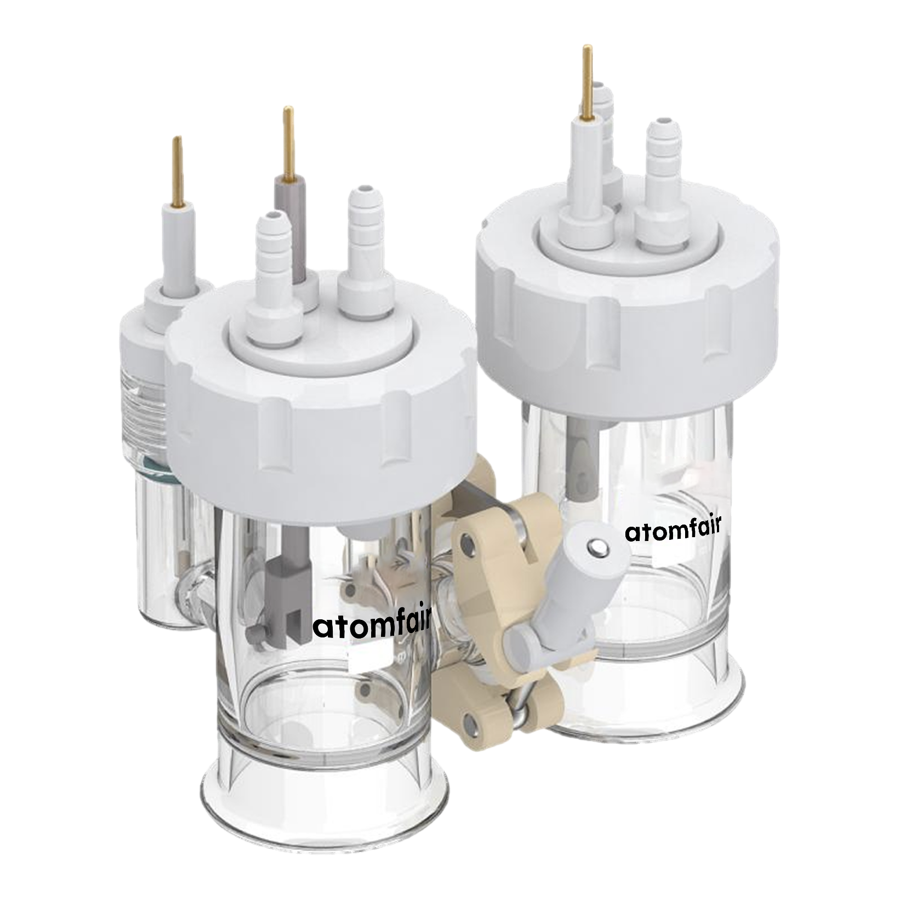 Atomfair 3H Replaceable-Membrane Electrolytic Cell, Relative Sealing, Single-Layer