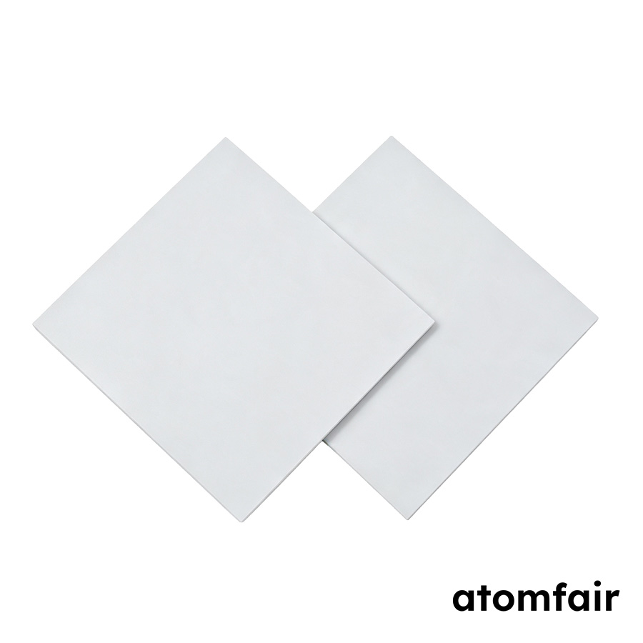 96% Alumina Ceramic Substrate, 125 mm x 125 mm x 3 mm, Pack of 10