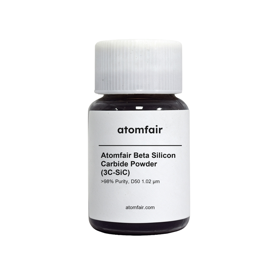 Beta Silicon Carbide Powder >98% D50 1.02 μm ATOMFAIR®