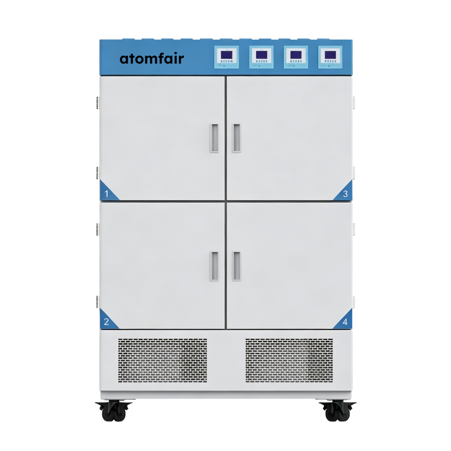 100L Multi-Chamber Four-Chamber Biochemical Incubator, 0-60℃ Temperature Control Range