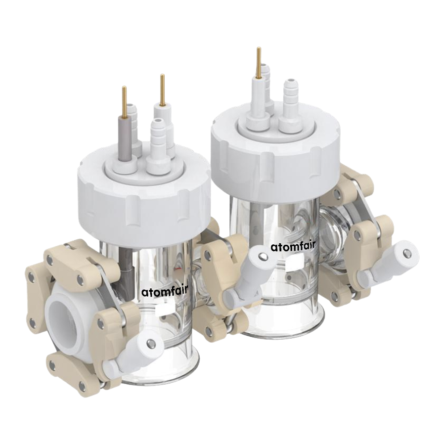 Atomfair Double-Window H-Type Replaceable-Membrane Photoelectrochemical Cell, Relative Sealing, Single-Layer