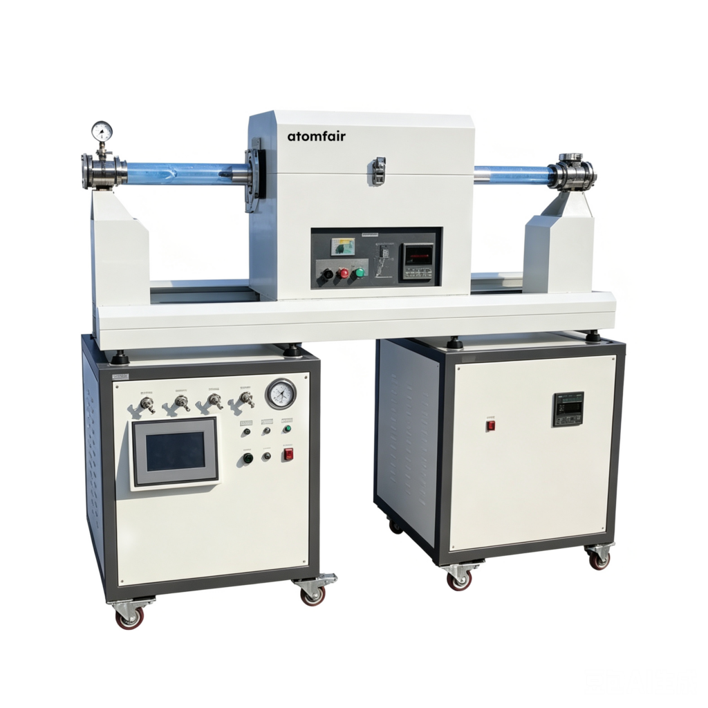 Double-Zone Sliding Two-Dimensional Materials Preparation System, 50 mm Tube, 1200 °C