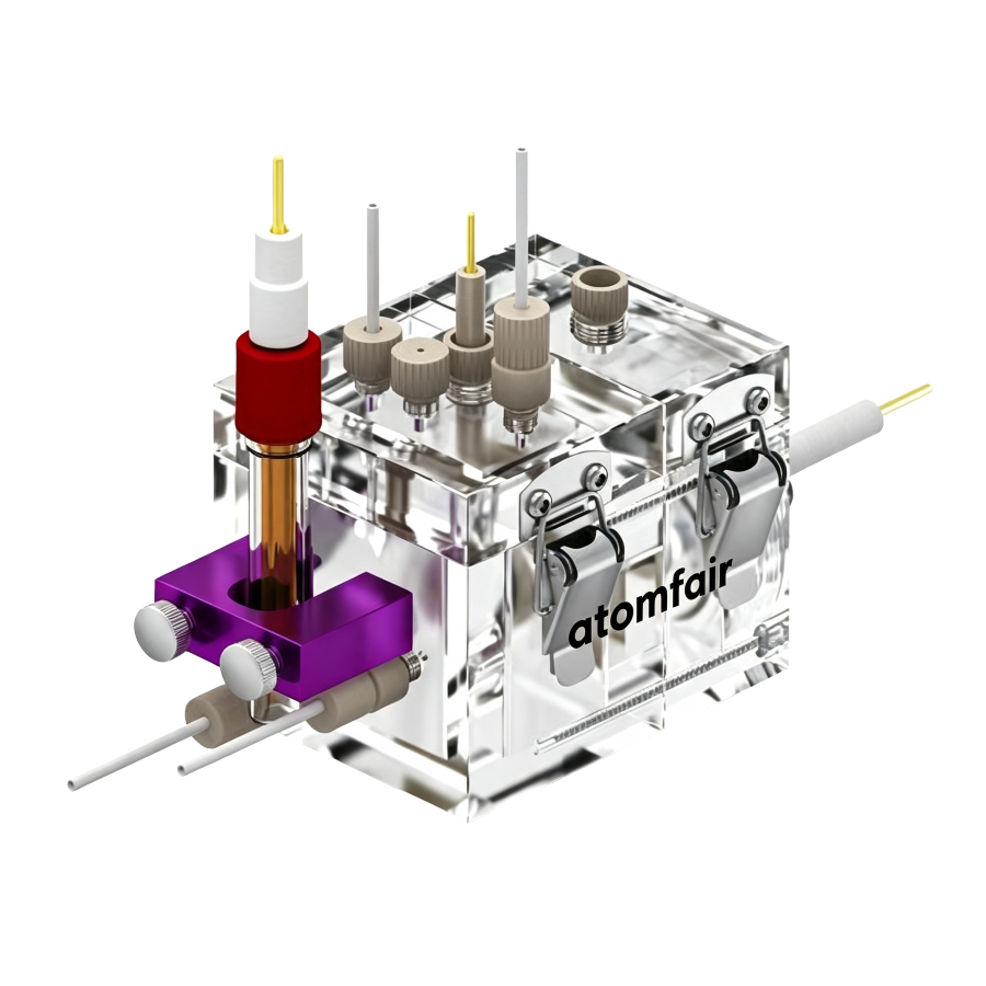 Atomfair 2H Electrolytic Cell - H-Type Flow Cell