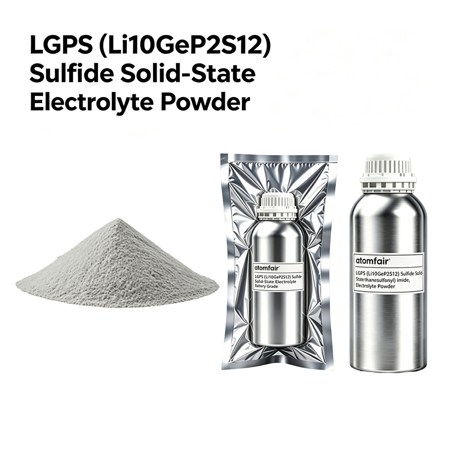 LGPS Solid-State Electrolyte Powder 99.9% 5–10μm ATOMFAIR®