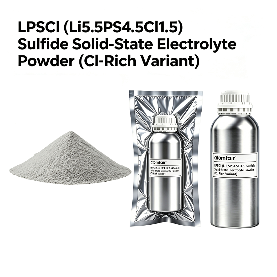 LPSCl Sulfide Solid-State Electrolyte Powder 10g ATOMFAIR®