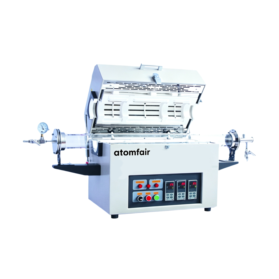 Miniature Three-Zone Vacuum Tube Furnace, 1200 °C