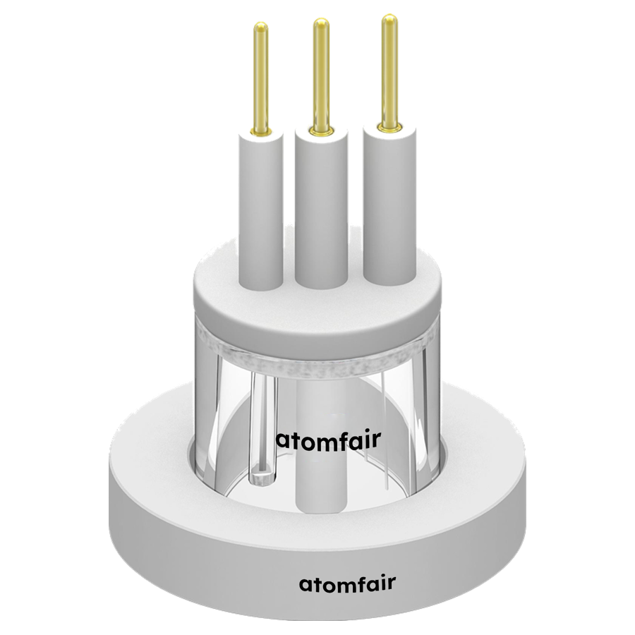 Atomfair Cylindrical Quartz Electrochemical Cell, Open Type
