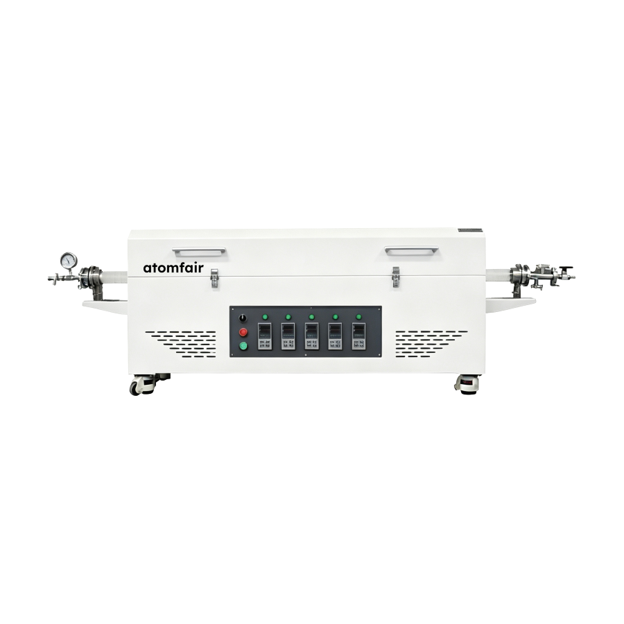 Open Five-Zone Vacuum Tube Furnace, 1200 °C