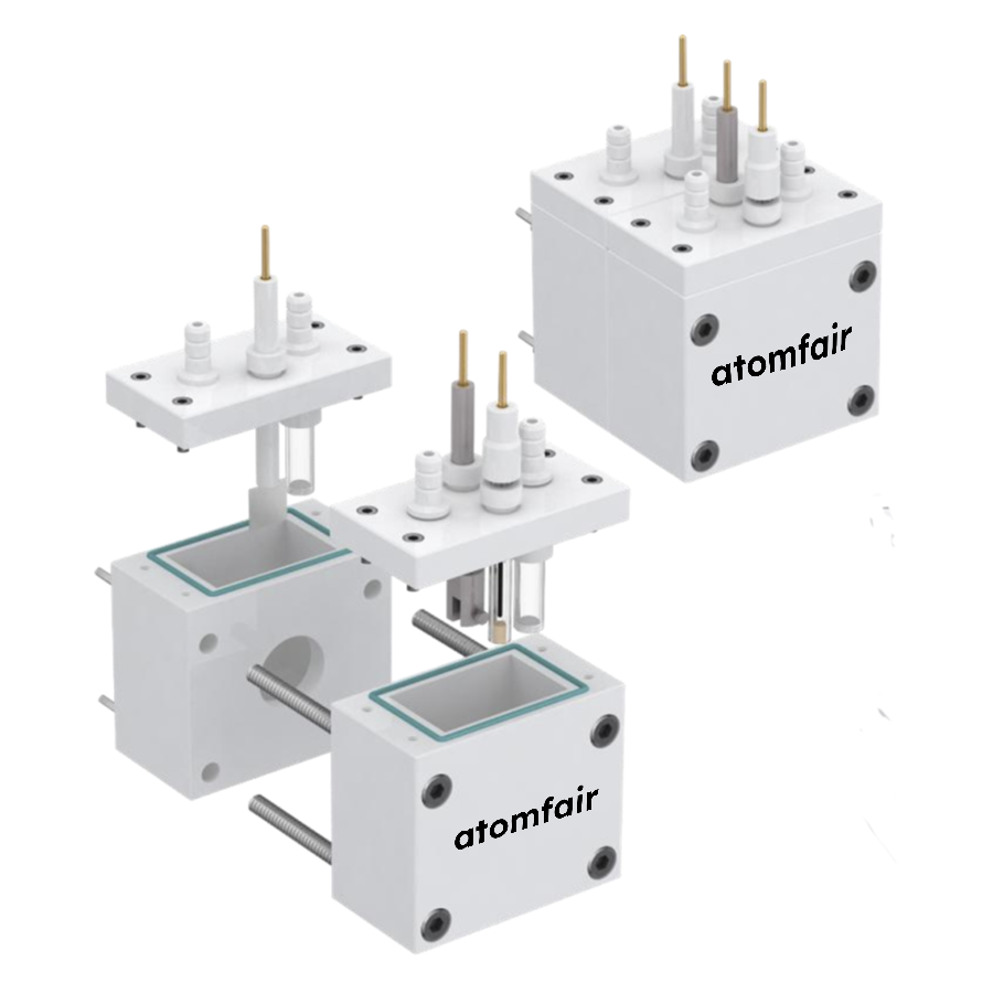 Atomfair PTFE H-Type Replaceable-Membrane Photoelectrochemical Cell