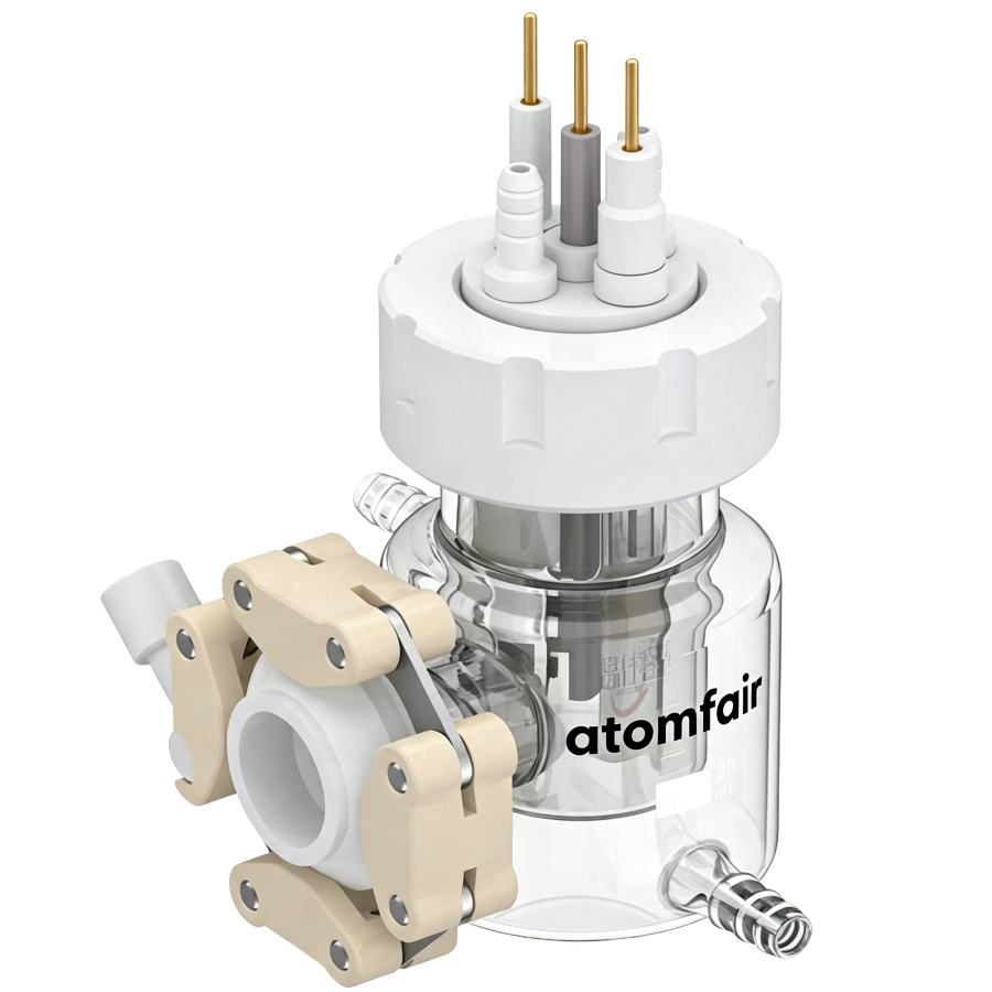 Atomfair Side-Illumination Single-Chamber Photoelectrochemical Cell, Relative Sealed, Double-Layer