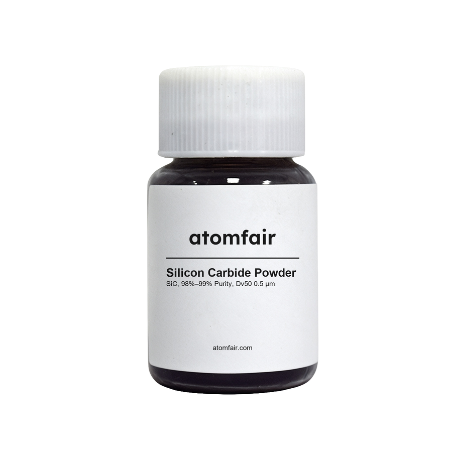 Silicon Carbide Powder 98%–99%, Dv50 0.5 μm ATOMFAIR®