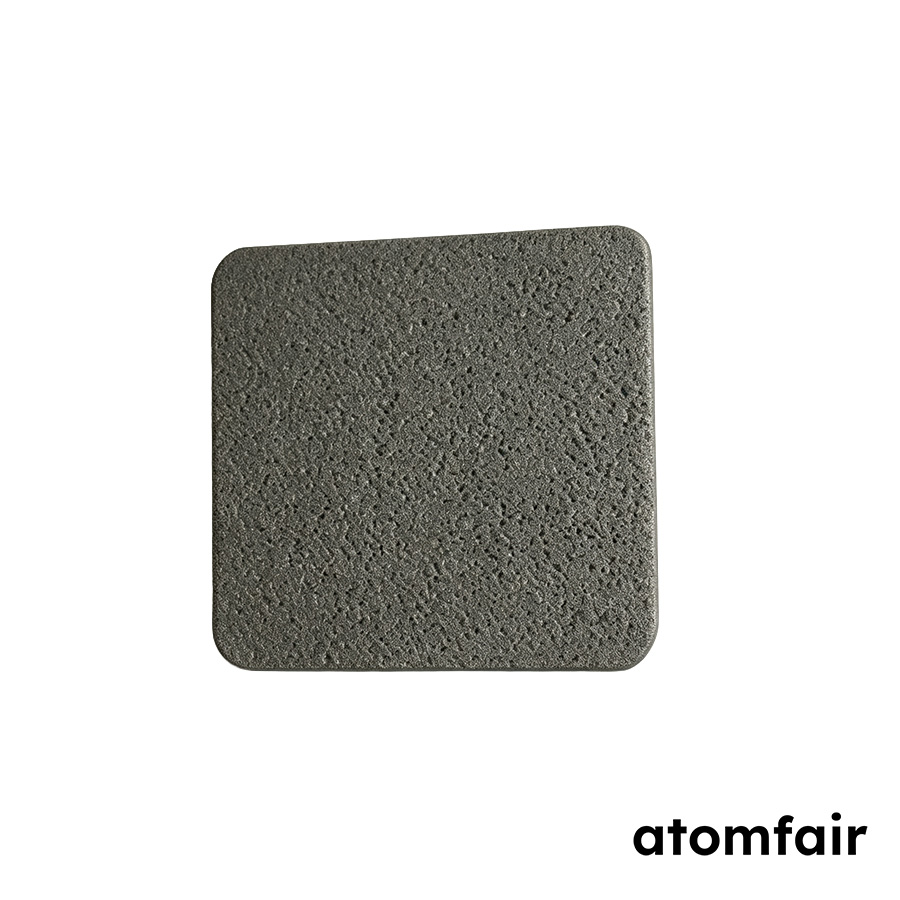 Sintered Titanium and Porous Titanium Foam Sheet, 10 μm Filtration Rating, 100 × 100 × 3 mm, 20 PPI, 1 Piece