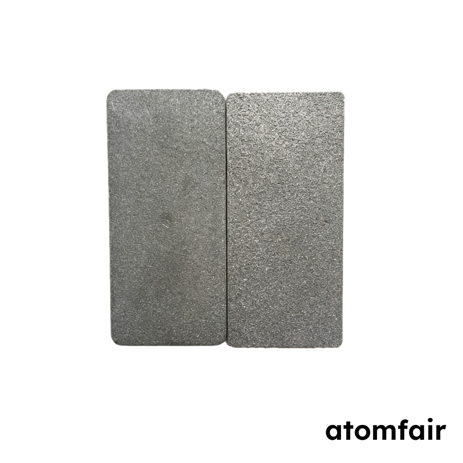 Sintered Titanium and Porous Titanium Foam Sheet, 10 μm Filtration Rating, 120 × 120 × 10 mm, 60 PPI, 1 Piece
