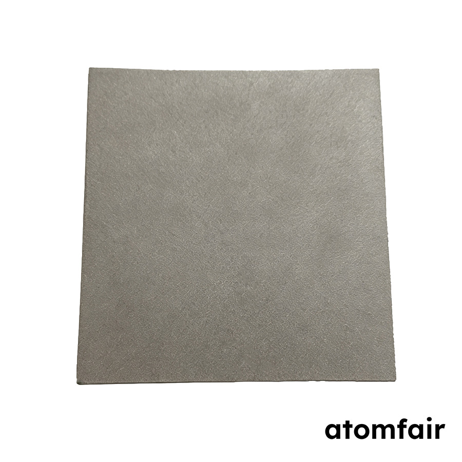 Sintered Titanium and Porous Titanium Foam Sheet, 20 μm Filtration Rating, 120 × 120 × 10 mm, 80 PPI, 1 Piece