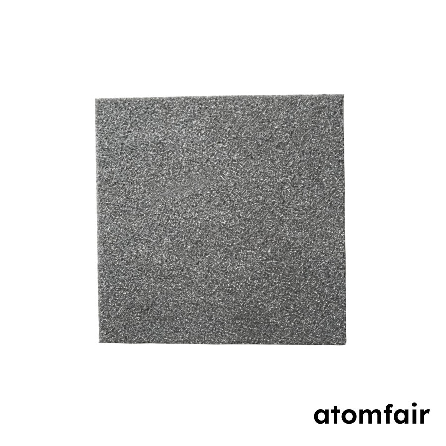 Sintered Titanium and Porous Titanium Foam Sheet, 20 μm Filtration Rating, 200 × 200 × 5 mm, 110 PPI, 1 Piece