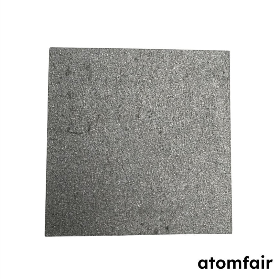 Sintered Titanium and Porous Titanium Foam Sheet, 30 μm Filtration Rating, 100 × 100 × 1 mm, 110 PPI, 1 Piece