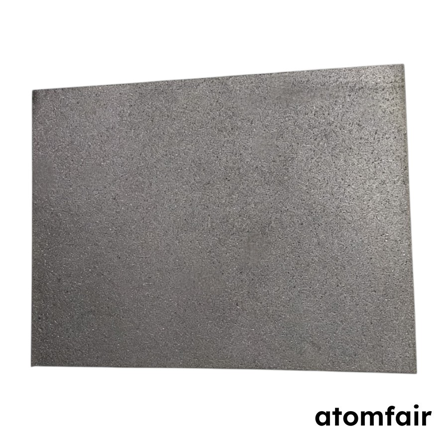 Sintered Titanium and Porous Titanium Foam Sheet, 50 μm Filtration Rating, 100 × 100 × 5 mm, 30 PPI, 1 Piece