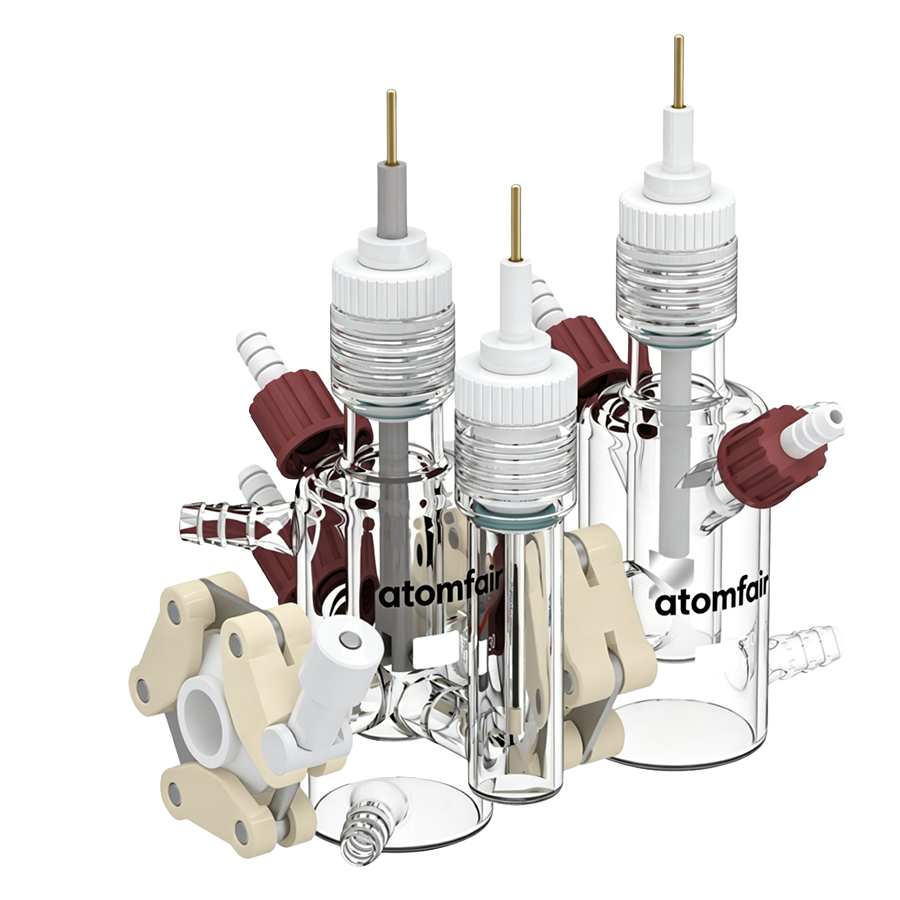 Atomfair Small-Volume 3H Single-Window Replaceable-Membrane Photoelectrochemical Cell, Thermostatic System, Relative Sealing