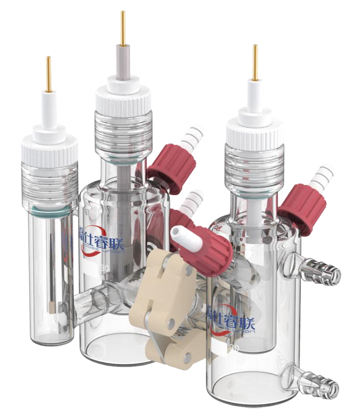 Atomfair Small-Volume 3H Replaceable-Membrane Electrolytic Cell, Double-Layer
